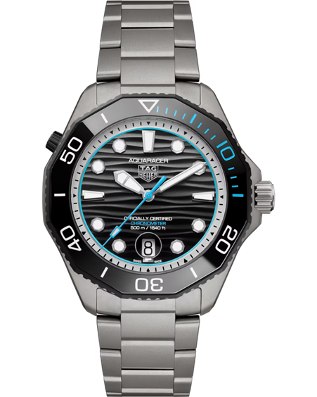 Orologio Tag Heuer Uomo Aquaracer Professional 500 Date in Titanio WBP5182.BF0010 - WBP5182.BF0010